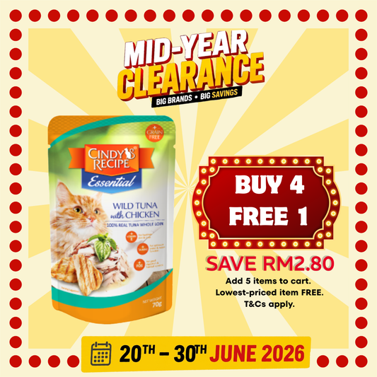 Cindy's Recipe Essential Wild Tuna with Chicken Pouch 70g