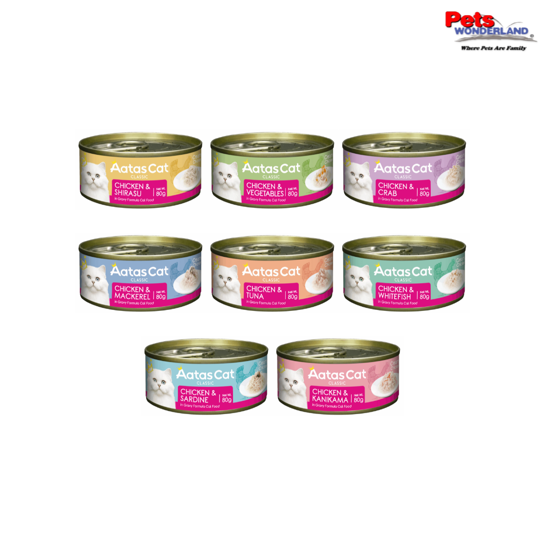 Aatas Cat Creamy Chicken & Crab in Gravy 80g