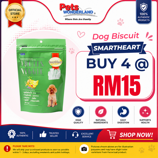 SmartHeart Dog Biscuit Fruit & Veggie 100g