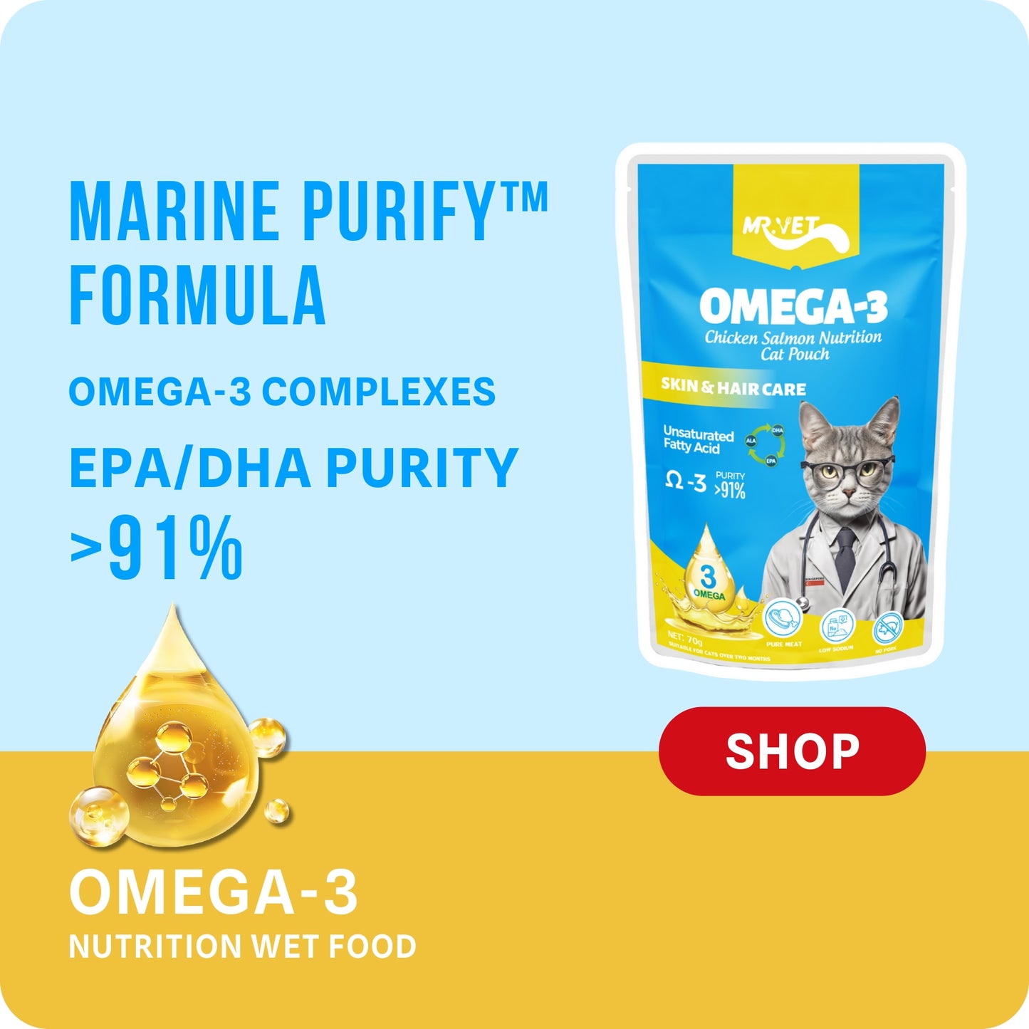 Mr.Vet Nutrition Cat Pouch 70g