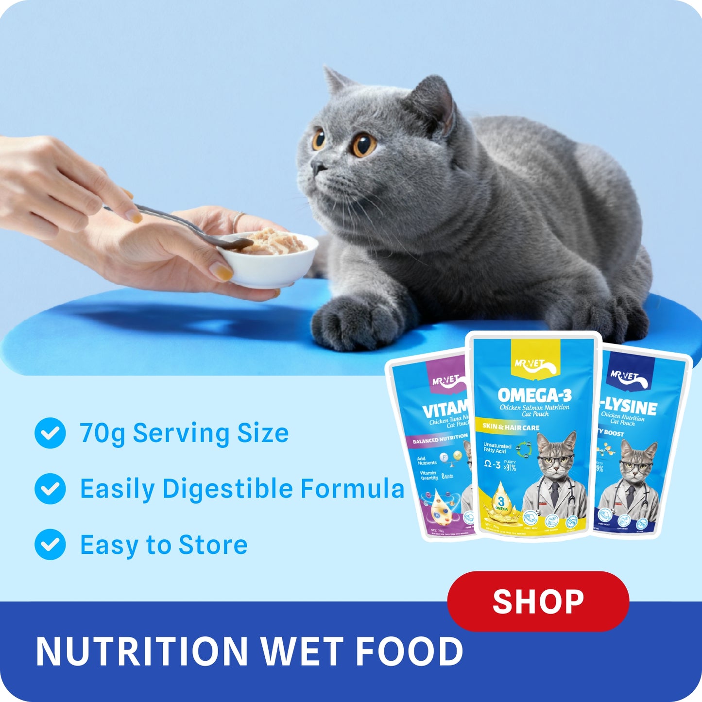 Mr.Vet Nutrition Cat Pouch 70g