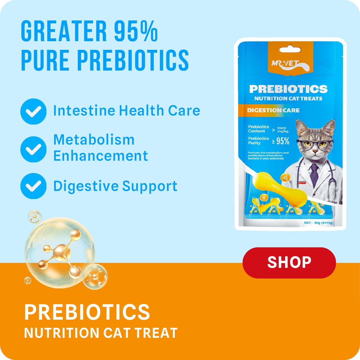 MR.VET Prebiotics Nutrition Cat Treats