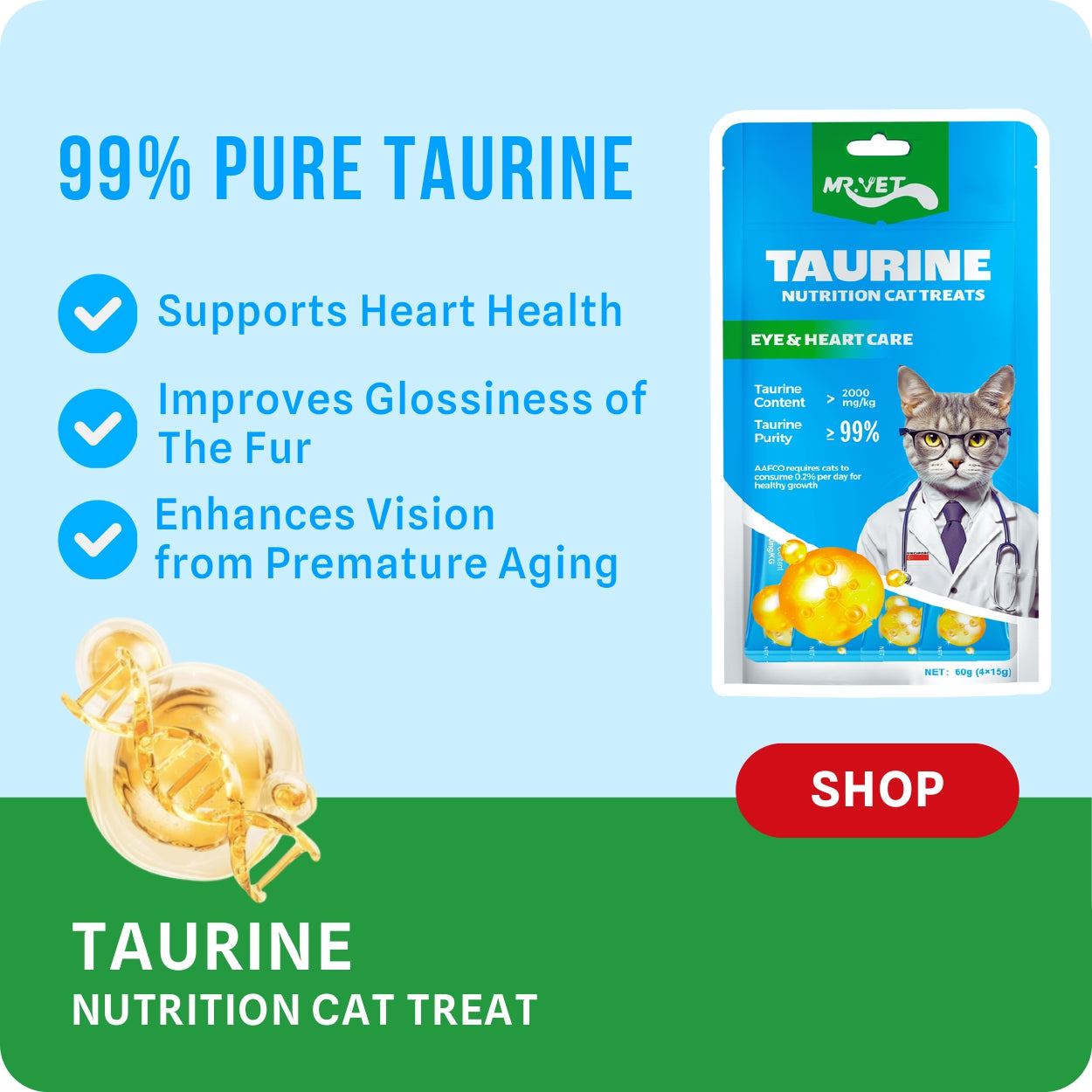 MR.VET Taurine Nutrition Cat Treats