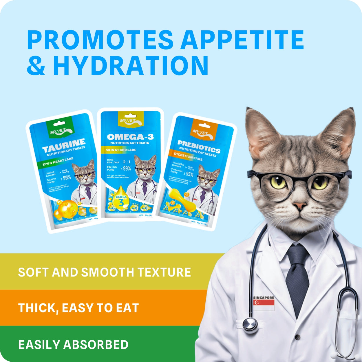 MR.VET Taurine Nutrition Cat Treats