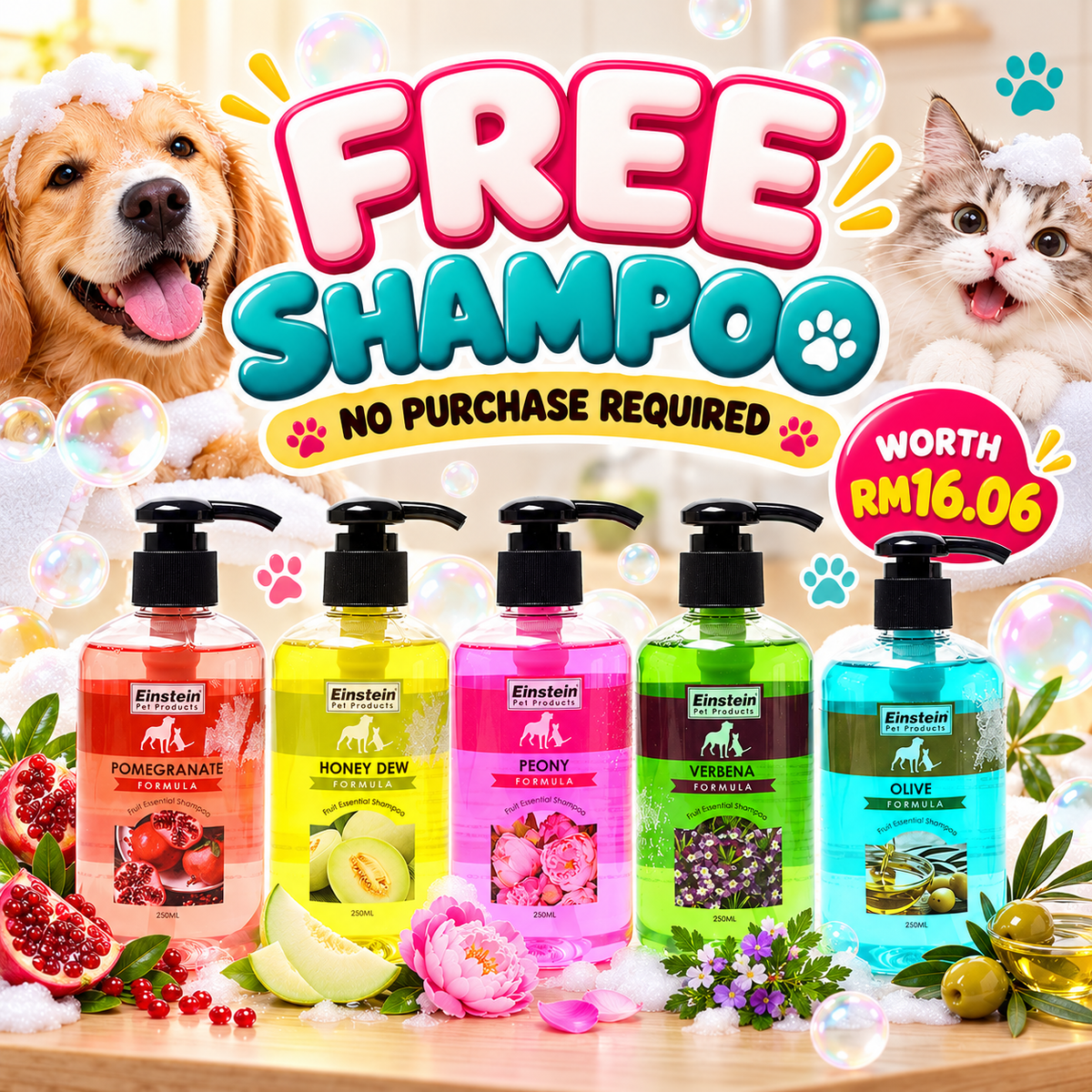 FREE SHAMPOO - Garden Series 250ml (Random)