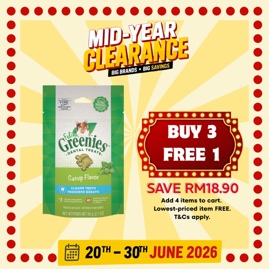 GREENIES - Feline Cat Dental Treats - Catnip 2.1OZ (60g)