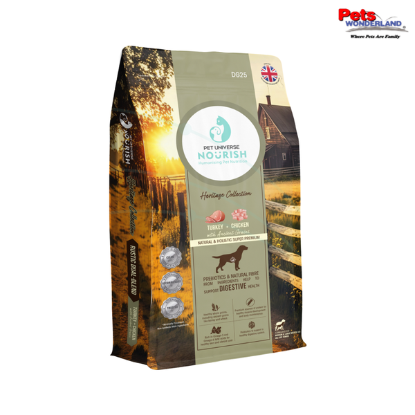 Heritage Collection Rustic Dual Blend (Digestive) Dog Turkey & Chic