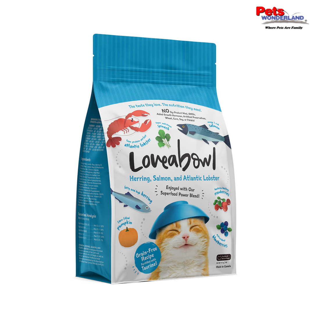 LOVEABOWL Herring, Salmon & Lobster Cat