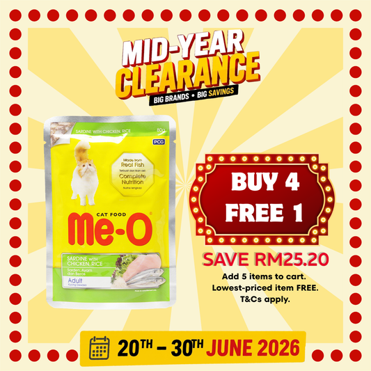 Me-O Cat Pouch Sardine With Chicken 80g x 12pcs