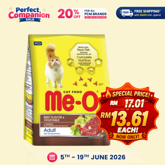 MeO Dry Food Adult Beef & Veggie 1.2KG