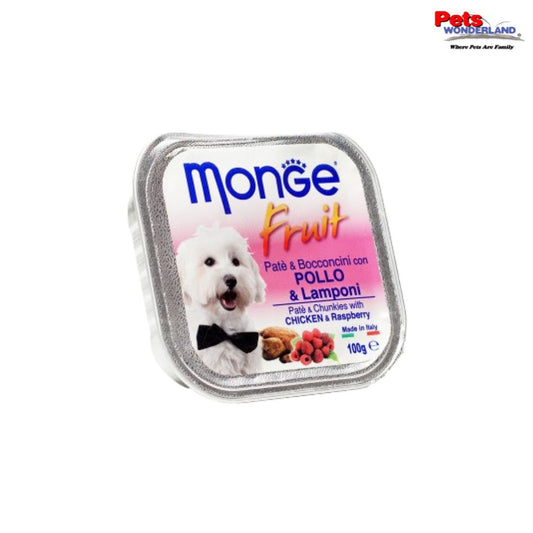 Monge Fruits Chicken & Raspberry 100g