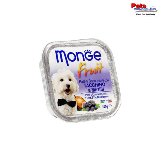 Monge Fruits Turkey & Blueberry 100g