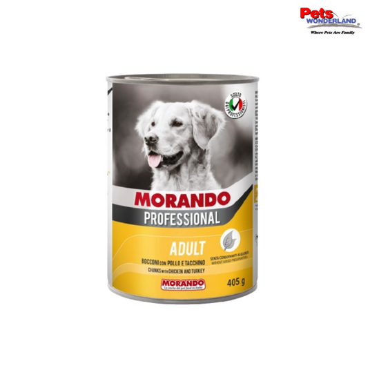 Morando - Professional Dog Chicken & Turkey 405g