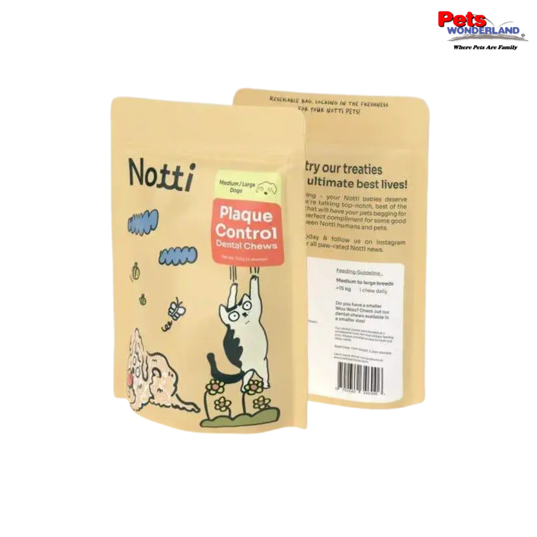 NOTTI Plaque Control Dental Chews Med/Large Breeds 120g