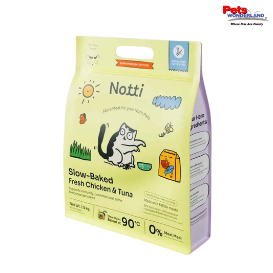 Notti Slow-Baked Fresh Chicken & Tuna SP Cat Food 1.5kg