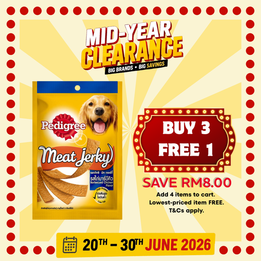PEDIGREE Adult Dog Treats Meat Jerky BBQ Chicken 80g Dog Snack