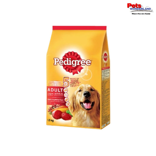 PEDIGREE Dog Dry Food Adult Beef & Vegetable Flavour 1.5kg