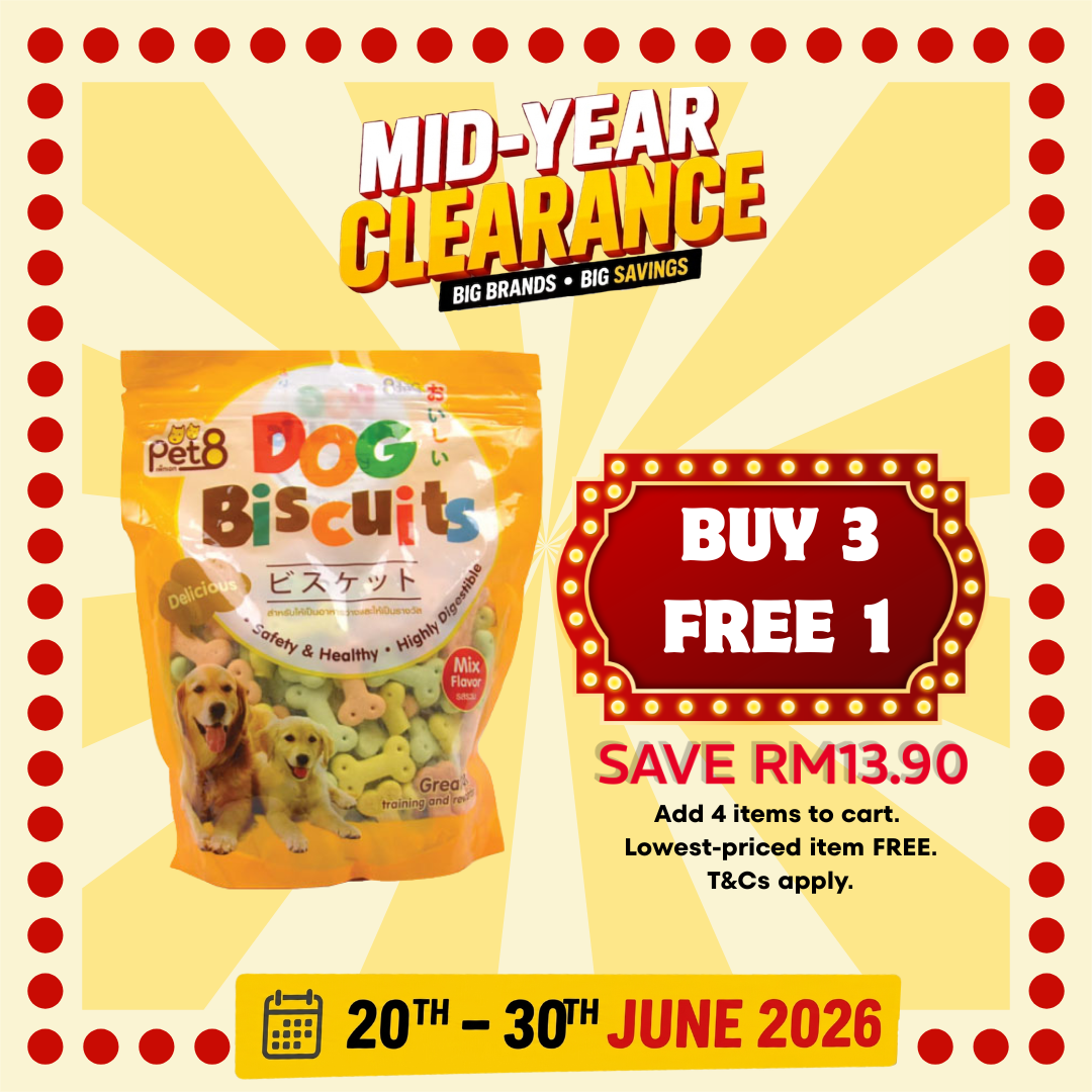 Pet 8 Dog Biscuits Mix Flavour 350g