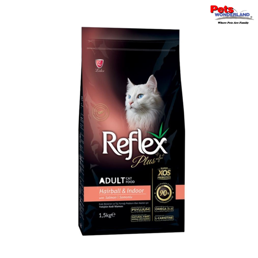 Reflex Plus Hairball & Indoor Salmon 1.5kg