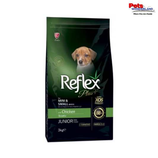 Reflex Plus Mini & Small Breed Junior with Chicken 3kg