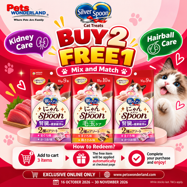 BUY 2 FREE 1 - Silver Spoon Treats Hairball Care & Kidney Care