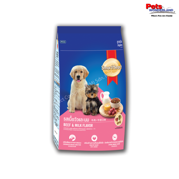 SmartHeart Puppy Food Beef And Milk 3kg