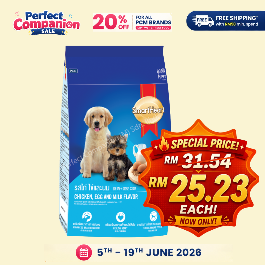 SmartHeart Puppy Food Chicken, Egg And Milk 3kg