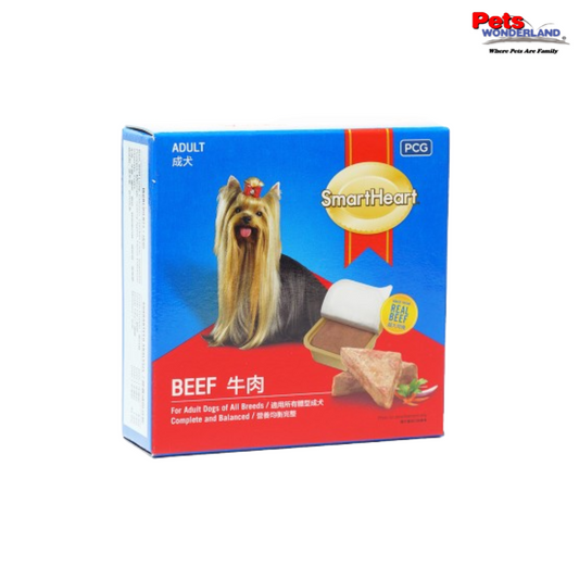SmartHeart Dog Tray Beef 100g