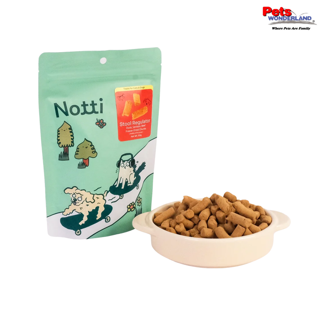 NOTTI Stool Regulator Duck, Venison & Beef Freeze Dried Chunks 50g