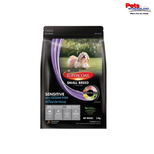 Supercoat Adult Small Sensitive Dog Food Ocean Fish 2.4kg