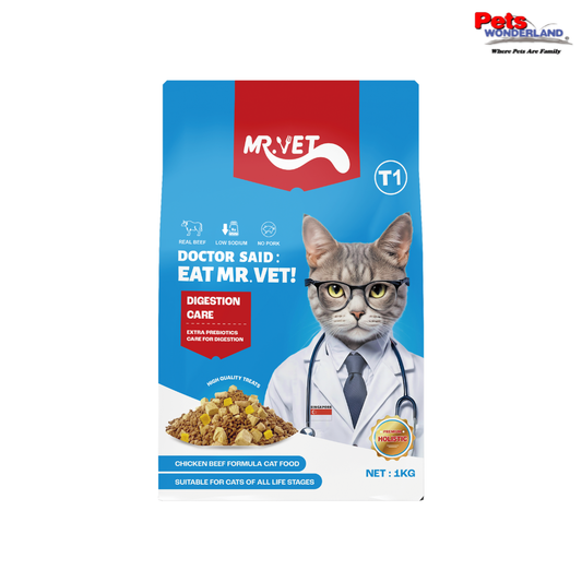 MR.VET Chicken Beef Digestion Care Formula Dry Cat Food T1