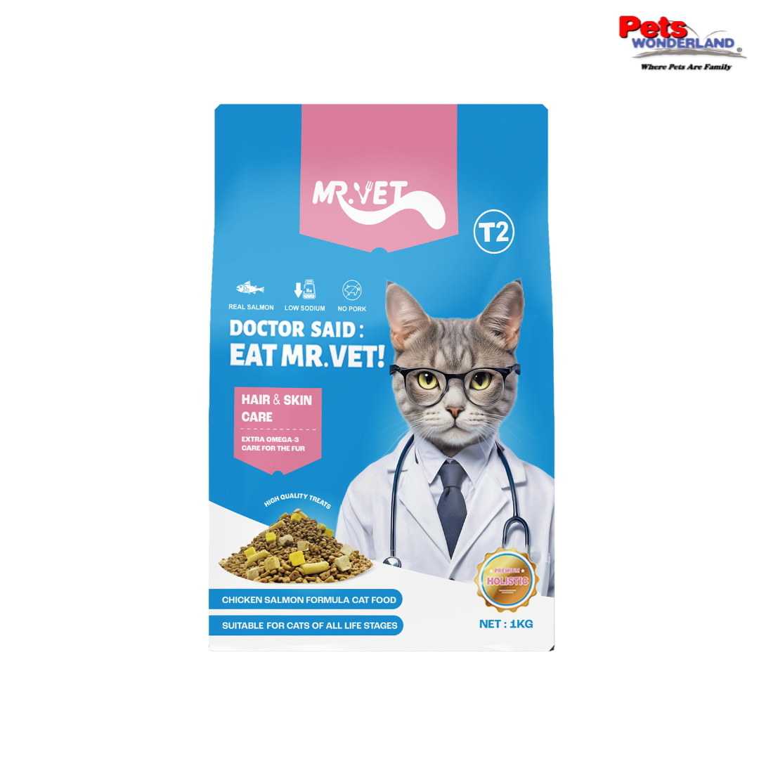 MR.VET Chicken Salmon Hair & Skin Care Formula Dry Cat Food T2