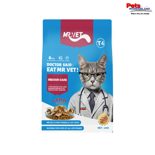 MR.VET 6 Fish Indoor Formula Dry Cat Food T4