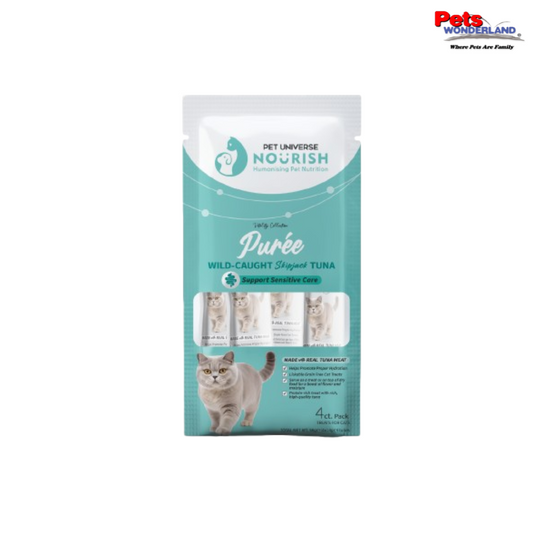 Vitality Collection WildCaught Skipjack Tuna Puree Support Sensitive Care 4x14g