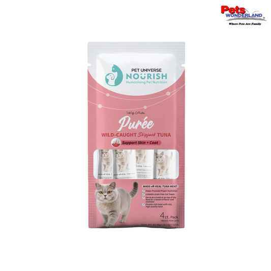 Vitality Collection Wild Caught Skipjack Tuna Puree Support Skin & Coat 4x14g