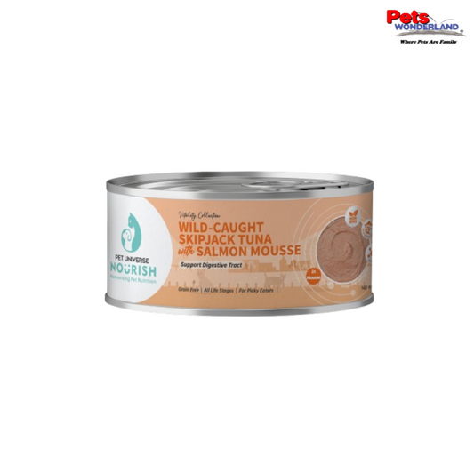 Vitality Collection Wild Caught Skipjack Tuna w/Salmon Mousse 70g