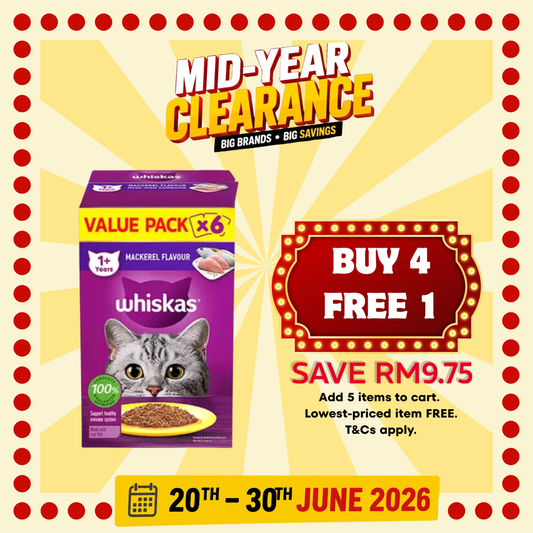 WHISKAS Pouch Adult Mackerel 6x80g