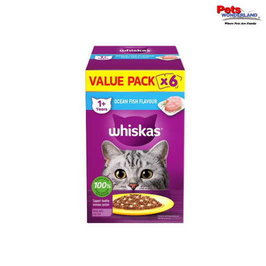 WHISKAS Pouch Adult Ocean Fish 6x80g