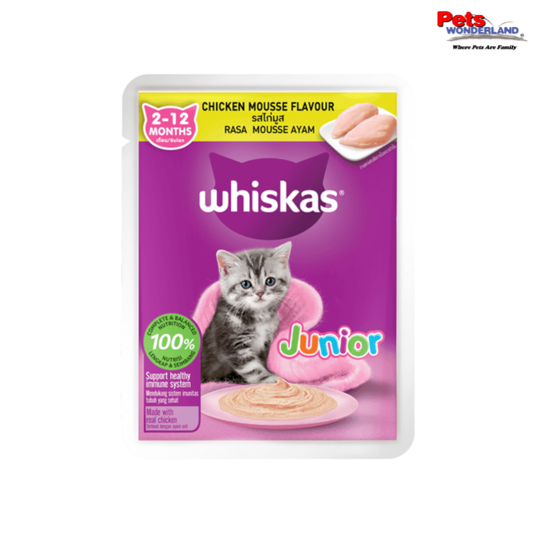 Whiskas Pouch Junior Chicken Loaf 80gm