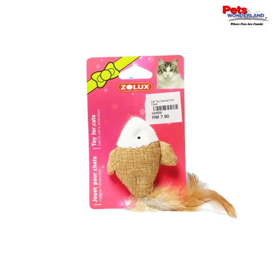 ZOLUX Cat Toy Canvas Fish 7.5cm