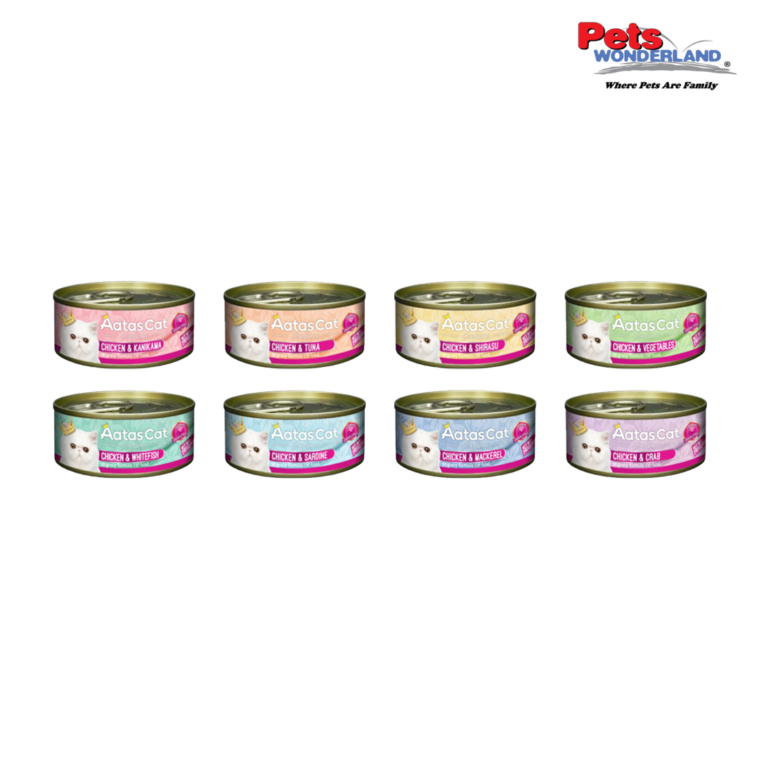 Aatas Cat Creamy Chicken & Tuna in Gravy 80g