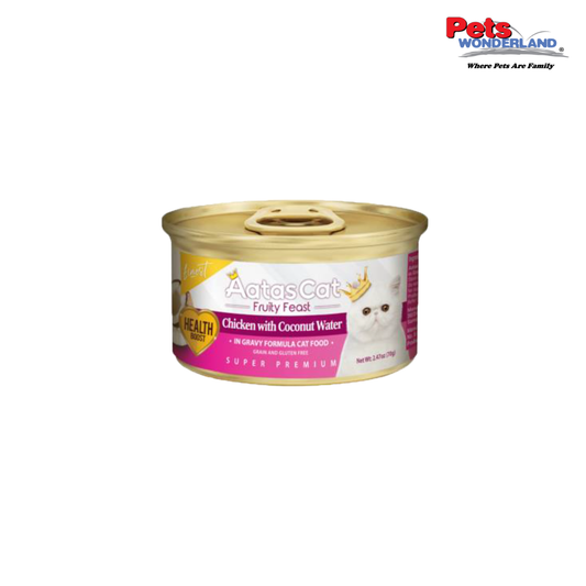 Aatas Cat Finest Fruity Feast Chicken with Coconut Water in Gravy 70g