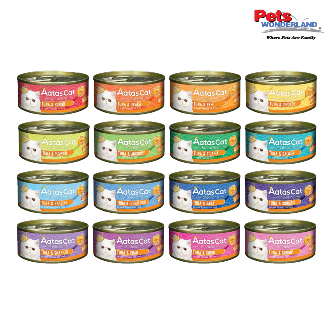 Aatas Cat Tantalizing Tuna & Ocean Fish in Aspic 80g