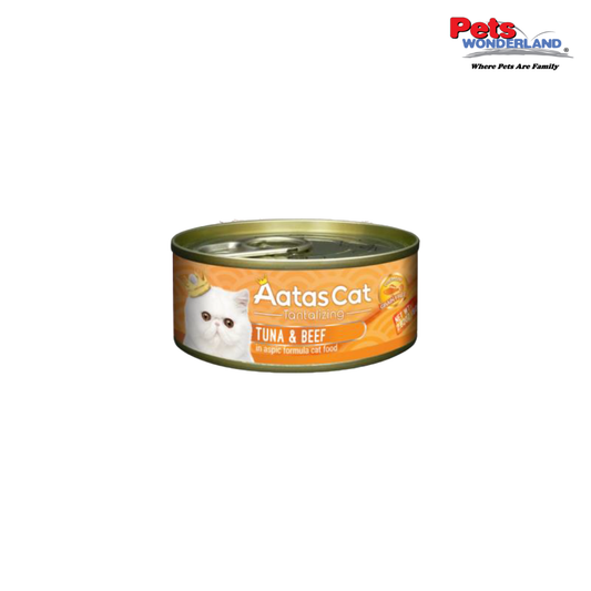 Aatas Cat Tantalizing Tuna & Beef in Aspic 80g