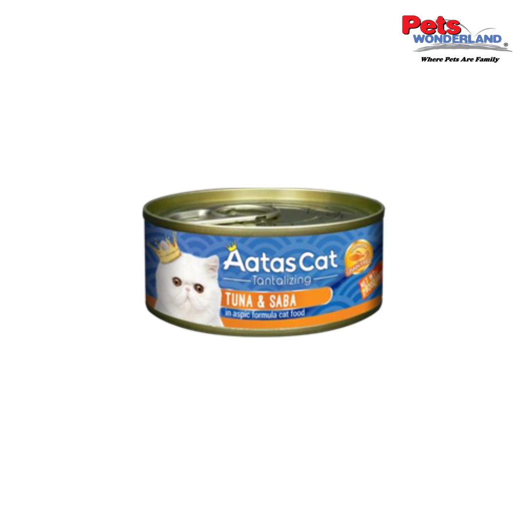 Aatas Cat Tantalizing Tuna & Saba in Aspic 80g