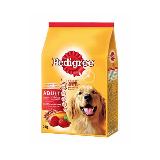 PEDIGREE Dog Dry Food Adult Beef & Vegetable Flavour 3kg