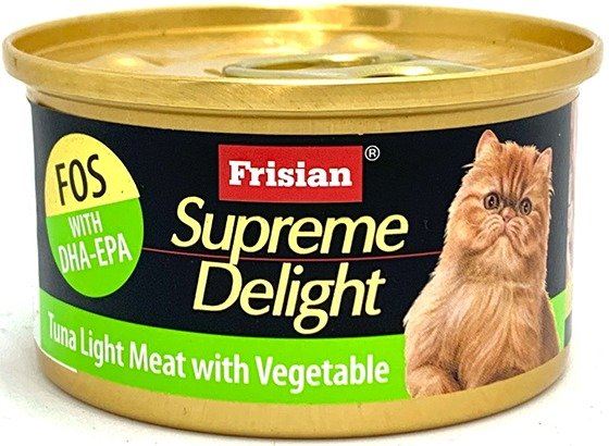 Frisian Supreme Delight Cat Wet Food Tuna Light Meat with Vegetables 85g