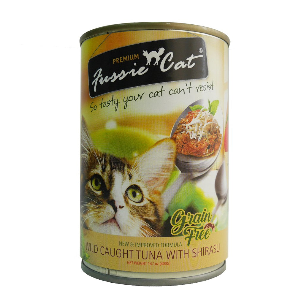 Fussie Cat Wild Caught Tuna with Shirasu 400g