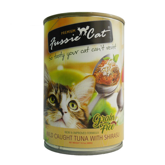Fussie Cat Wild Caught Tuna with Shirasu 400g