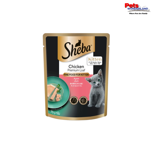 Sheba Pouch Cat Wet Food Kitten Chicken 70g